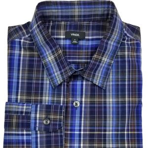 VINCE Long Sleeve Button Down Shirt Size Medium Sz